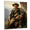 thumbnail image 2 of Designart "Stylish 1850S Adventurous Portrait" Fashion Metal Wall Art Prints, 2 of 5