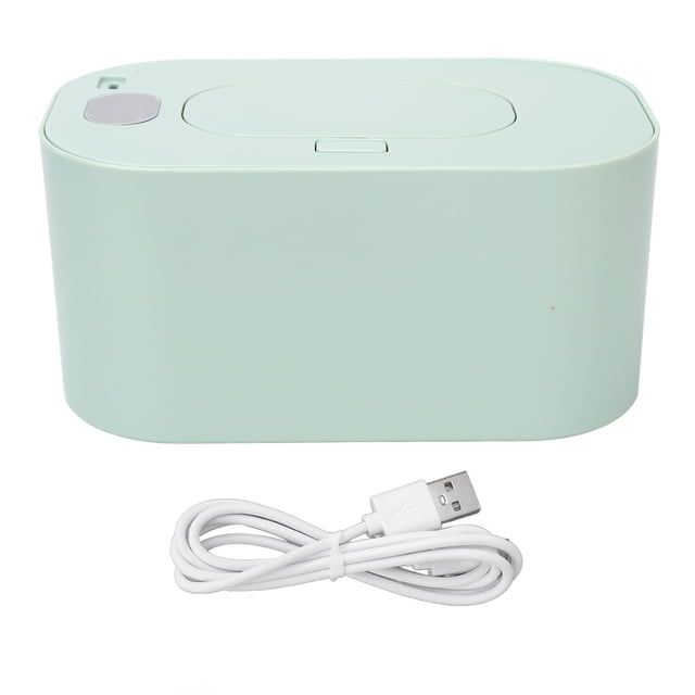 Calentador de toallitas húmedas portátil para el hogar, caja calefactora de toallitas húmedas a temperatura constante, máquina de toallitas húmedas verde