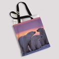 thumbnail image 2 of PKQWTM Polar Bear Family In Canadian Arctic Sunset Canvas Shoulder Bags Handbags Tote Bags Shopping Bag, 2 of 2