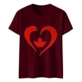 thumbnail image 1 of Camisas de Manga Corta para las Mujeres Impresión de Manga Corta Cuello Redondo, Camisa Casual de Poliéster para las Mujeres, Lavado de Manos, 1 of 8
