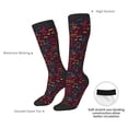 thumbnail image 4 of Rateoe Music Pattern Women’s Knee High Crew Socks,Trouser Socks Comfortable, Breathable, Moisture-Wicking and Soft, 4 of 6