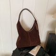 thumbnail image 2 of Bolso Hombro Esmerilado para Mujer Femenino Ante Gran Capacidad Color Sólido, 2 of 9
