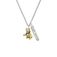 thumbnail image 2 of Delight Jewelry Goldtone 3-D Elephant Silvertone Live the Life You Have Imagined Bar Charm Necklace, 23", 2 of 4