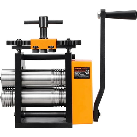 VEVOR Rolling Mill, 3"/76 mm Jewelry Rolling Mill Machine, 1: 2 Gear Ratio, 3-in-1 Multi-function Rolling Mill, 0.1-7mm Press Thickness for Metal Jewe