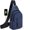 06#Blue, variant on Fmxomd Men's Soft Leather Chest Bag - Stylish One-Shoulder Bag - Waterproofing Casual Business Crossbody Sling Bag