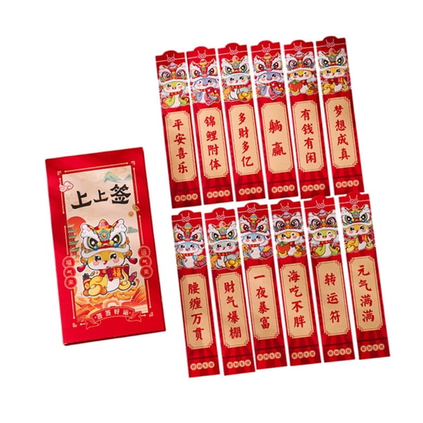 12 sobres rojos, paquete rojo lunar tradicional de primavera para regalos , celebraciones