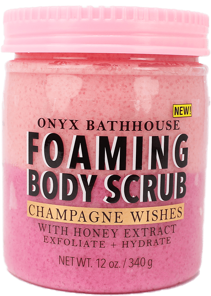 Onyx Bathhouse Foaming Body Scrub, Champagne Wishes, Exfoliating Scrub,  Honey and Pear, 12 oz. - Walmart.com