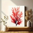 thumbnail image 6 of UXIEQU 12x16 Inch 2D Flat Abstract Red Coral Watercolor Wall Art Oceanic Coastal Minimalist Home Decor, 6 of 8