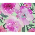 thumbnail image 4 of oneOone Cotton Flex Fabric Watercolor Leaves & Peony Floral Print Sewing Fabric BTY 40 Inch Wide, 4 of 4