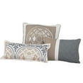 thumbnail image 3 of Nanshing Daffodil 7-Piece Medallion Print Comforter Set Grey King, 3 of 5