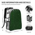 thumbnail image 4 of Gaeub Emerald Green Sparkling Print Clear Backpack ,Clear Transparent Backpack, PVC Bag with Side Pockets,for Concert, Beach, Work, Travel & Sporting, 4 of 7