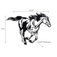thumbnail image 2 of Metal Black Wall Decor Running Horse, 2 of 3