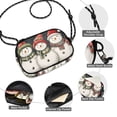 thumbnail image 3 of FORMRS Mini Crossbody Bag for Women Adjustable Shoulder Rope Travel Casual Phone Purse, Red Snowmen, 3 of 7