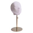 thumbnail image 1 of HILABEE Mannequin Head Model Hat Rack Display Head for Glasses Shopping Mall gold base, 1 of 9