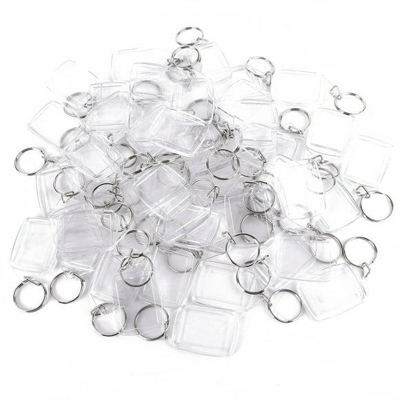 50 Piece Acrylic Keychain for Passport picture Photo Blank Keyrings
