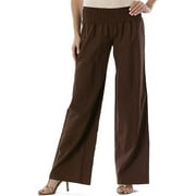 Metro7 - Women's Linen-Blend Smocked Pant