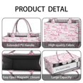 thumbnail image 4 of Large Capacity Tote Bag,Pink Breast Cancer and Love Handbag Fashion Luxury Tote Bag,15.7 X 13 X 5.1 Inches,Laptop Compatible, 4 of 5