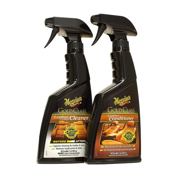 Meguiar's Gold Class Leather & Vinyl Cleaner and Conditioner Bundle