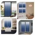 thumbnail image 7 of Navy Blue Ombre Window Privacy Film, Modern Abstract Art Gradient Aesthetics Static Cling UV Sun Blocking Heat Control Window Tint, Non-Adhesive One Way Windows Privacy Cover 17.7''x78.7'', 7 of 7