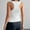 White, variant on White Tank Tops with Built in Bras Ribbed Nylon,Spandex Padded Camisole Adjustable Spaghetti Strap Summer Basic Sleepwear Workout Cami Top Tank Tops Women M