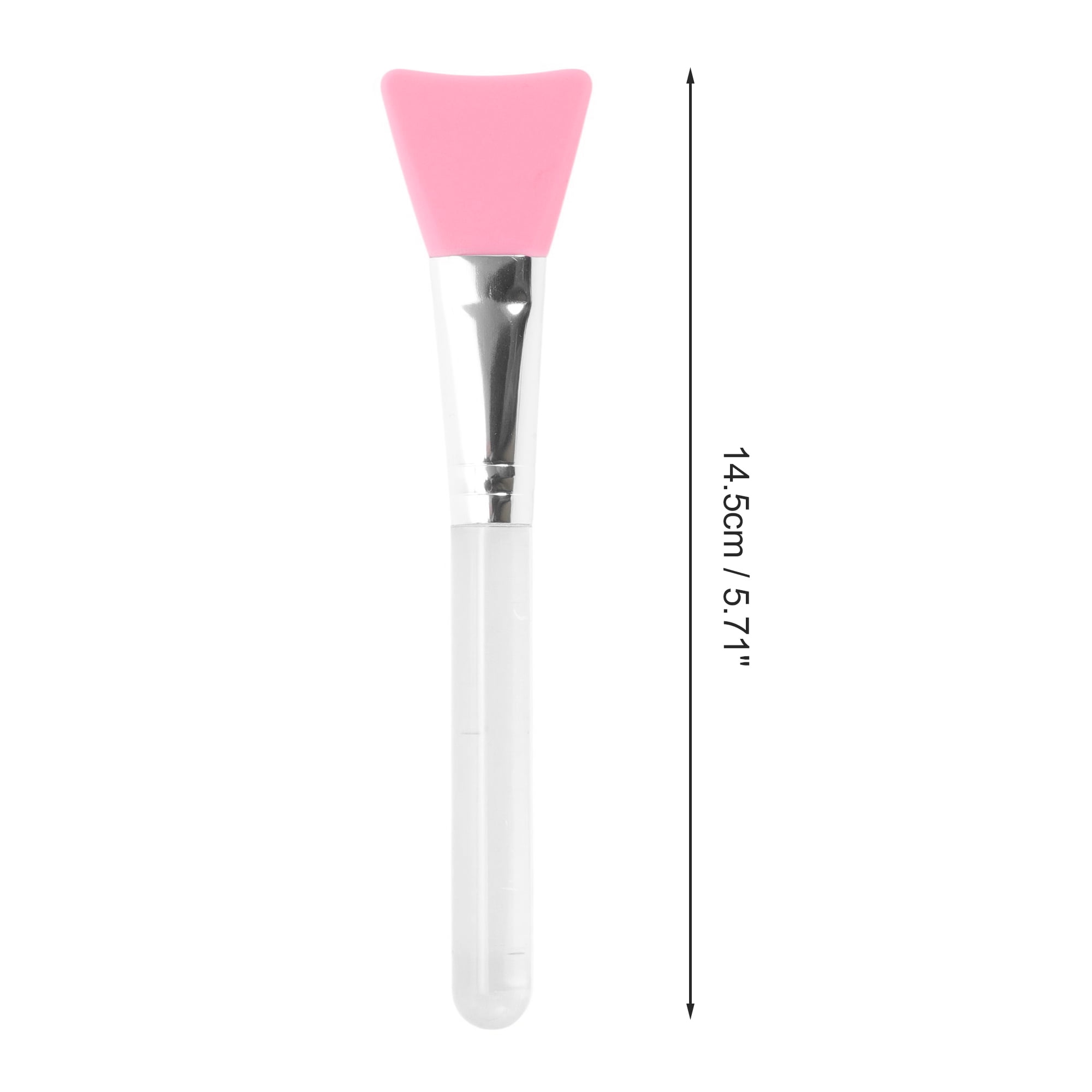 Unique Bargains Durable Flat Head Facial Mask Brush 1 Pc Pink