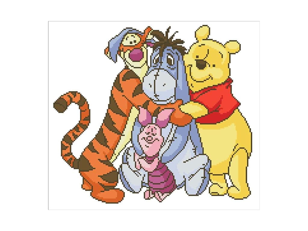 Diamond Painting Kit Advanced Pooh Friends
