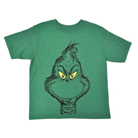 The Grinch - The Grinch Christmas Boys Youth Green T-Shirt - Walmart.com