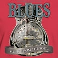 thumbnail image 3 of CafePress - Blues Music From The Soul Vintage T Shirt - Women's Traditional Fit Dark T-Shirt, 3 of 4