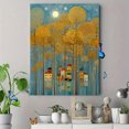 thumbnail image 4 of Golden Trees Houses Canvas Wall Art 15.75x11.81 Inches, 4 of 8