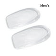 thumbnail image 4 of 2Pcs Semelles Intérieures Transparentes Semelles Intérieures en Cuir Semelles Intérieures Talon Demi-Coussin, Mâle, 1cm, 4 of 9