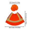 thumbnail image 4 of Porch Goose Outfit, Construction Worker Costume Set with Reflective Vest and Orange Hat, 23 Inch Funny Goose Clothes for Outdoor Decor, Complete Set, 4 of 6