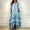 Blue, variant on Idoravan Summer Dresses for Women Clearance Women's Bohemian Summer Short Sleeve Wave Point Soft Comfortable Long Dress