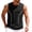 #0352-Black, variant on Qiyinn Men Sleeveless Gym Tank Top Mesh Panel Breathable Quick Dry Workout Athletic Vest with Reflective Stripes Loose Fit Casual Sport Shirt for Adult