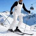 thumbnail image 6 of QHFBli Mens Snow Bibs Waterproof Insulated Overall Winter Warm Thermal Outdoor Snowboarding Ski Snow Pants with Suspenders, 6 of 7