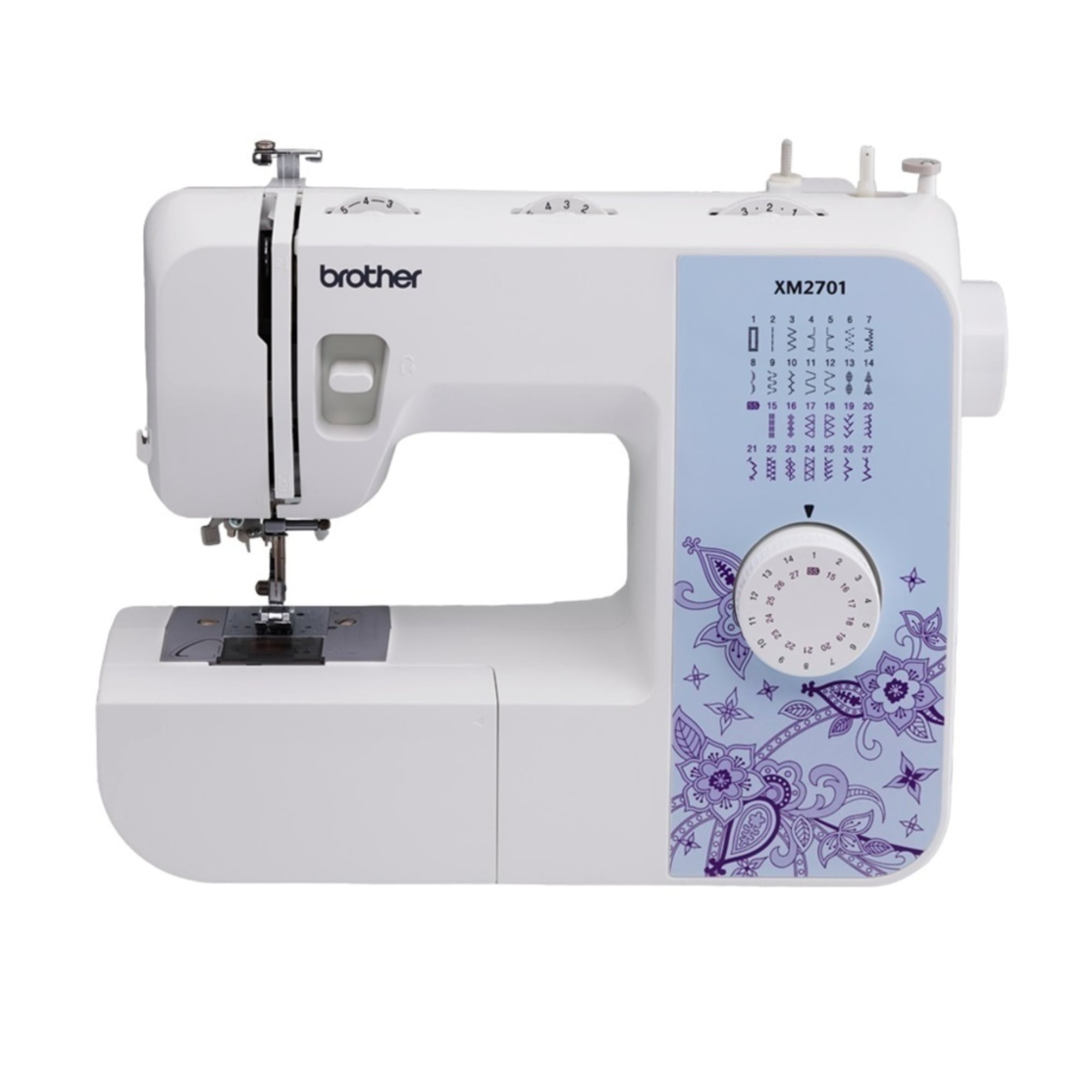 Brother Sewing Machine XM2701 Lightweight with 27 Stitches, 6 Included Sewing Feet and 5300A Sewing Machine Hardcase (Off-White)
