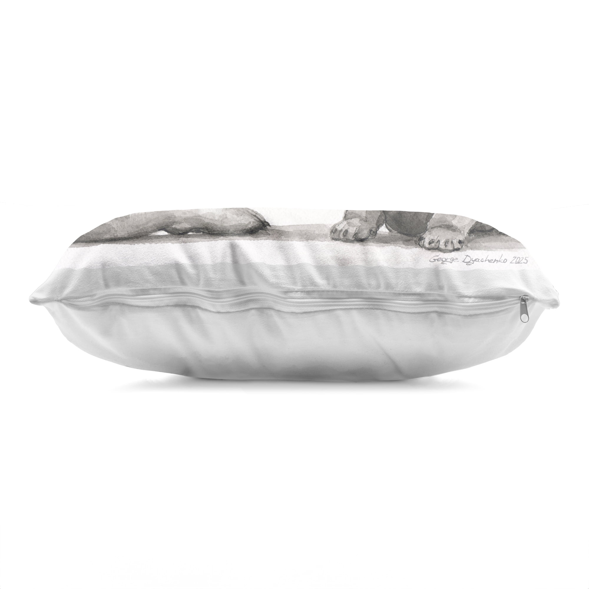 Stupell Industries Pug And Her Puppy Decorative Printed Throw Pillow, design by George Dyachenko