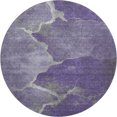 thumbnail image 2 of Addison Rugs Mayfield Premium Machine Washable Transitional Abstract Purple Round Rug, 8' x 8', 2 of 6