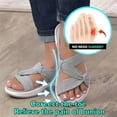 thumbnail image 2 of Womens Orthopedic Sandals Platform Heel Open Toe Beach Sandals Casual Non Slip Ankle Strap Slippers with Arch Support Summer Travel Shoes, 2 of 5