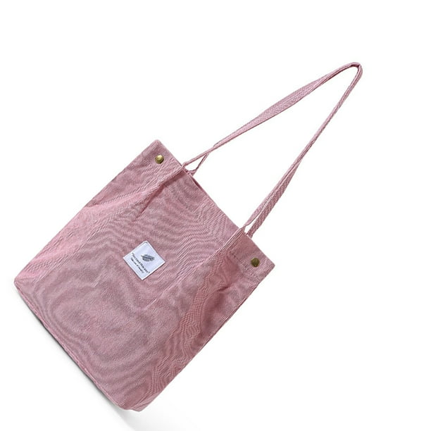 Jumpingount Bolso de pana para niña, bandolera de moda, bolsas portátiles para botellas de agua para teléfono móvil, viajes al aire libre, Bolsas de mensajero y de hombro Rosa claro