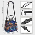 thumbnail image 2 of Lafuoo Colorful Fall Leaves Pattern Insulated Lunch Bag, Adjustable Shoulder Strap Handheld Crossbody Waterproof Lunch Bag, Unisex-One Size, 2 of 7