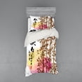 thumbnail image 2 of Ambesonne Asian Themed Bedding Set 4 Pcs, Japanese Leaves Motif, Queen, Multicolor, 2 of 3