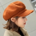 thumbnail image 6 of SikaFu Auutmn Winter Hats for Women Solid Plain Octagonal Newsboy Cap Men Ladies Casual Wool Hat Winter Beret Women Painter Cap, 6 of 6