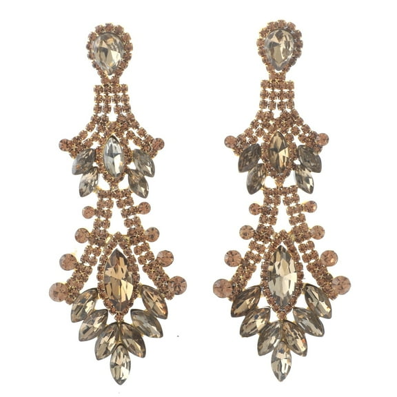 Crystal Rhinestone Drop Earrings