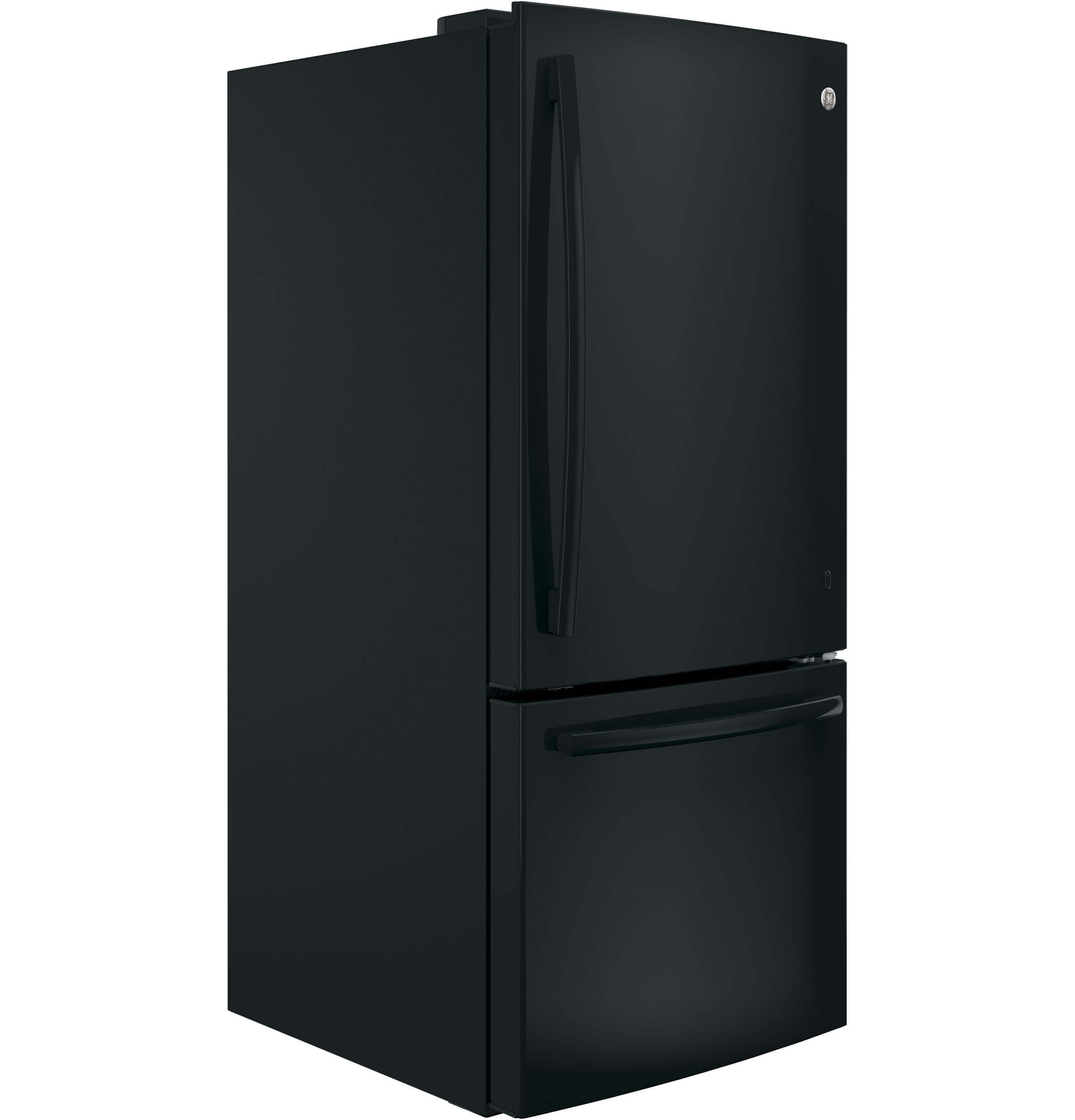 GE Appliances GDE21EGKBB 30 Inch Bottom Freezer Refrigerator Black