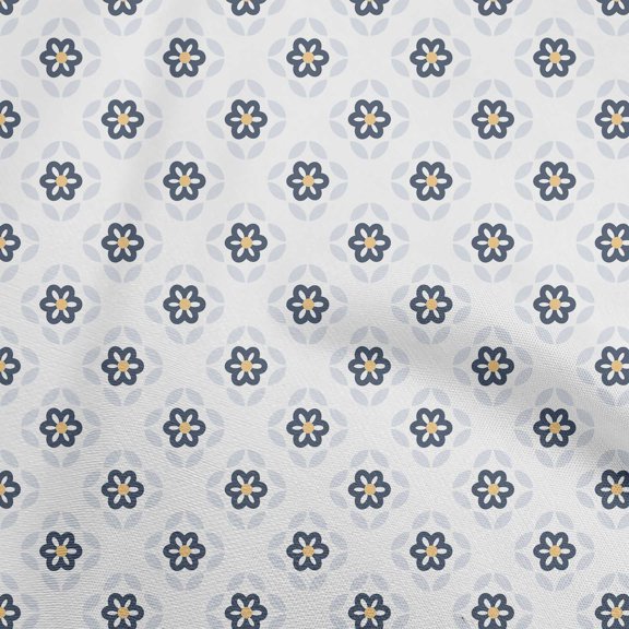oneOone Polyester Spandex Blue Fabric Block Sewing Craft Projects Fabric Prints By Yard 56 Inch Wide-8C