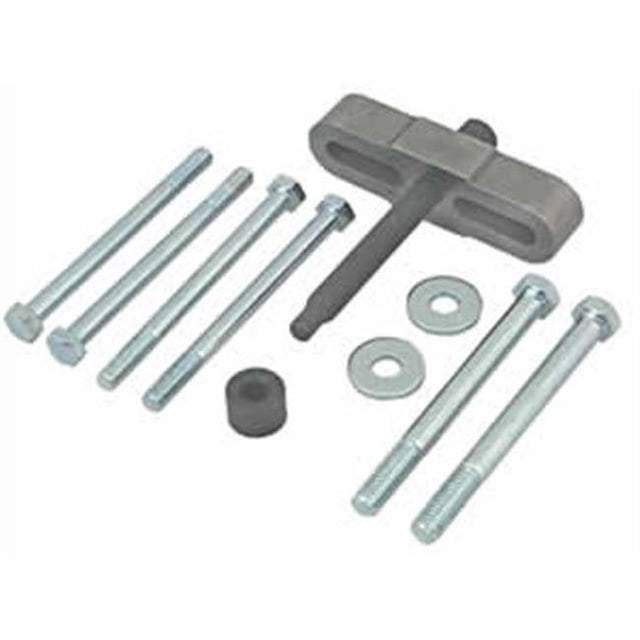 Lisle 45000 Steering Wheel Puller With 3/8 Inch-16/ 5/16 Inch-18/ 5/16 Inch-24 Bolt/ Puller Frame/ Screw Pad/ Puller Screw; Heavy Duty
