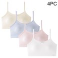 thumbnail image 2 of Bra for Girls, Soft Cotton Breathable Training Bra with No Wire, Double-Layer Front, Full Coverage, for Ages 12–14, Spring Summer Wear, 2 of 9