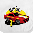 thumbnail image 4 of Inktastic Race Car 1st Birthday Boys Baby Bib, 4 of 4