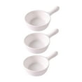 thumbnail image 2 of Plato para salsa de cerámica reutilizable, estilo japonés, para salsa de soja, condimentos y salsas. Pequeño blanco, 2 of 9