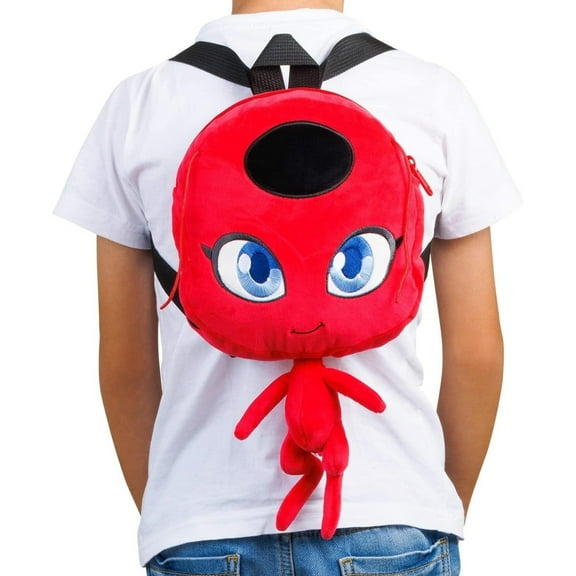 Miraculous Ladybug Tikki Plush Backpack 12" TV Show Character Embroidered PMI International